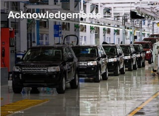 Acknowledgements
Photo: Land Rover