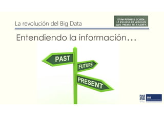 La revolución del Big Data
Entendiendo la información…
 