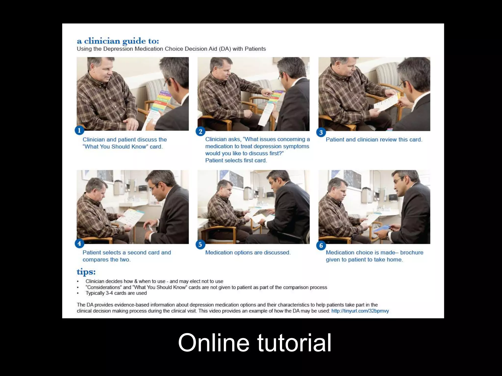 Online tutorial
 