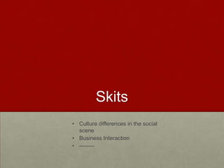 1st Meeting
• 15-20 minute wait for meetings is very common
• Be formal, and address as Senora, Senior, or Senorita
• Handshakes are appropriate
• Become acquainted before diving into business details
• Talk about family, and background to build trust
• Meetings don’t tend to stick directly with agenda, and
negotiations can be lengthy
 