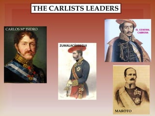 ZUMALACÁRREGUI
THE CARLISTS LEADERS
CARLOS Mª ISIDRO
MAROTO
 