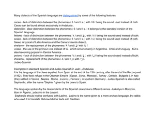 Spainish language | PDF