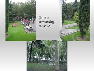 Gardens
surrounding
the Prado
 