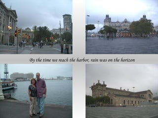 By the time we reach the harbor, rain was on the horizon
 
