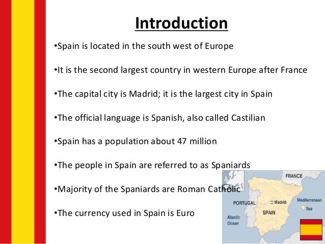 english presentation about spain