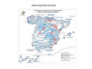 MAIN AQUIFERS IN SPAIN
 