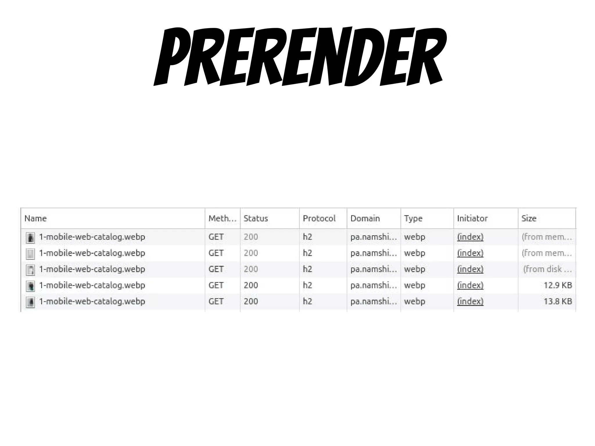 prerender
 