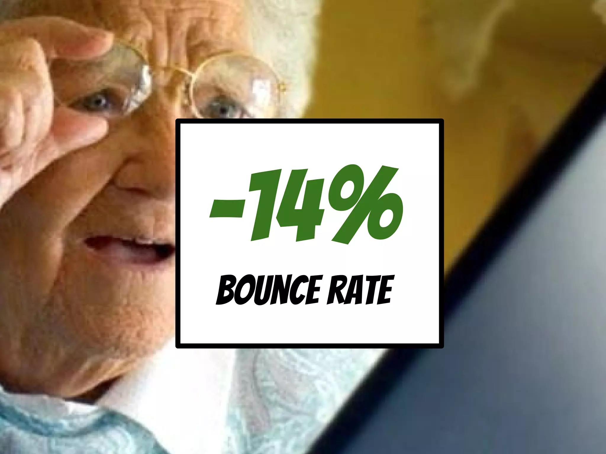 -14%
Bounce rate
 