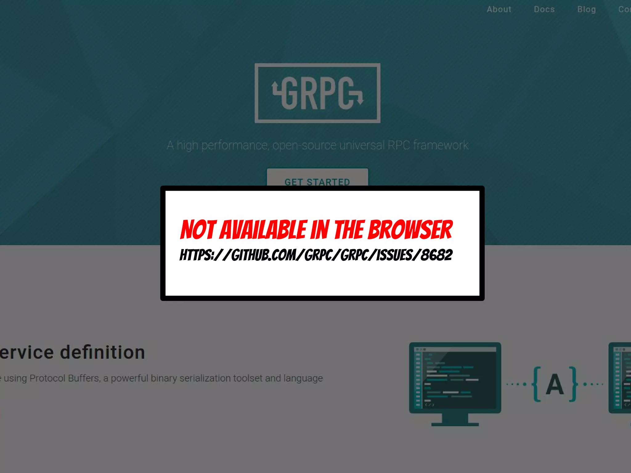 Not available in the browser
https://github.com/grpc/grpc/issues/8682
 