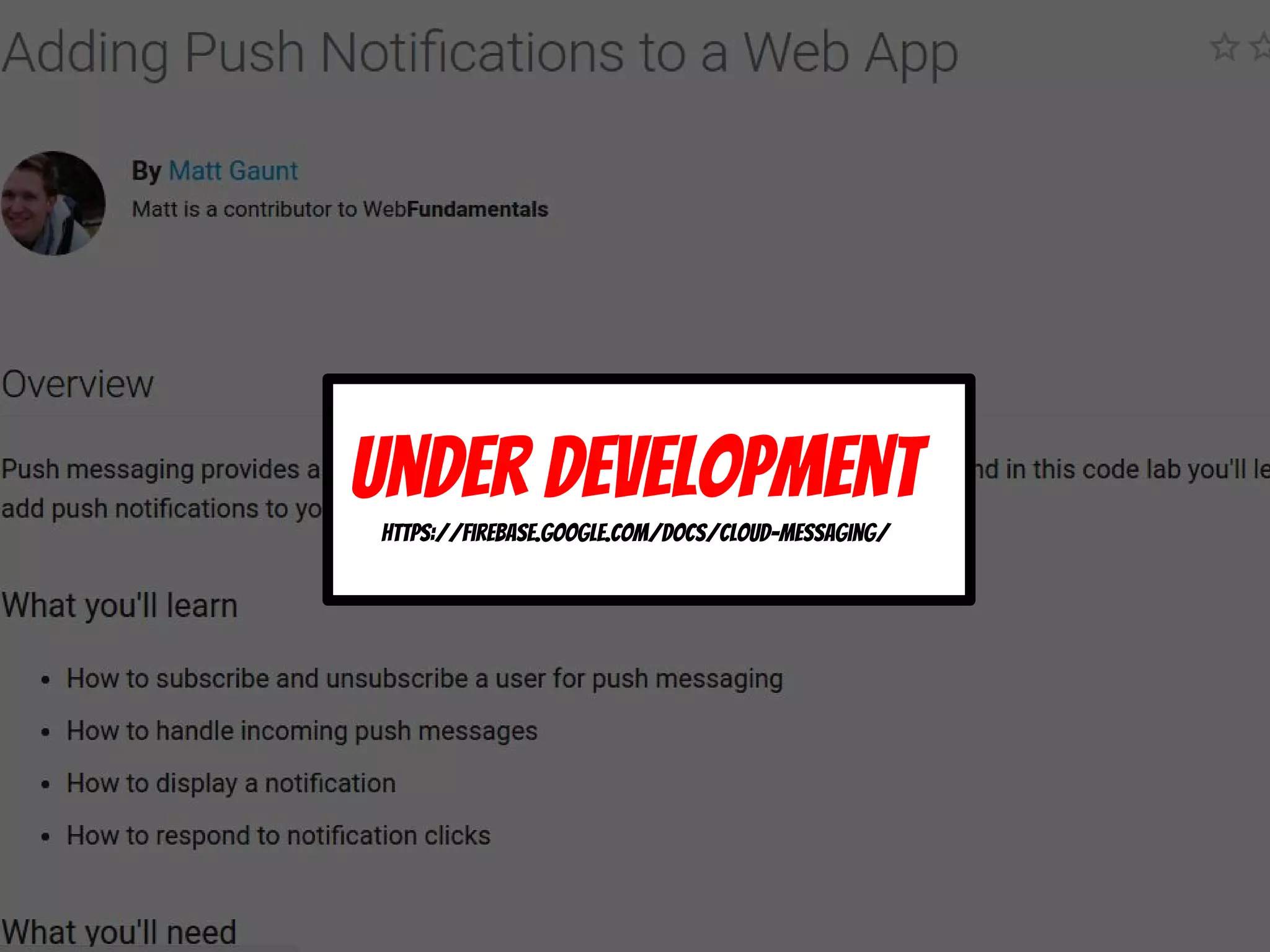 Under development
https://firebase.google.com/docs/cloud-messaging/
 
