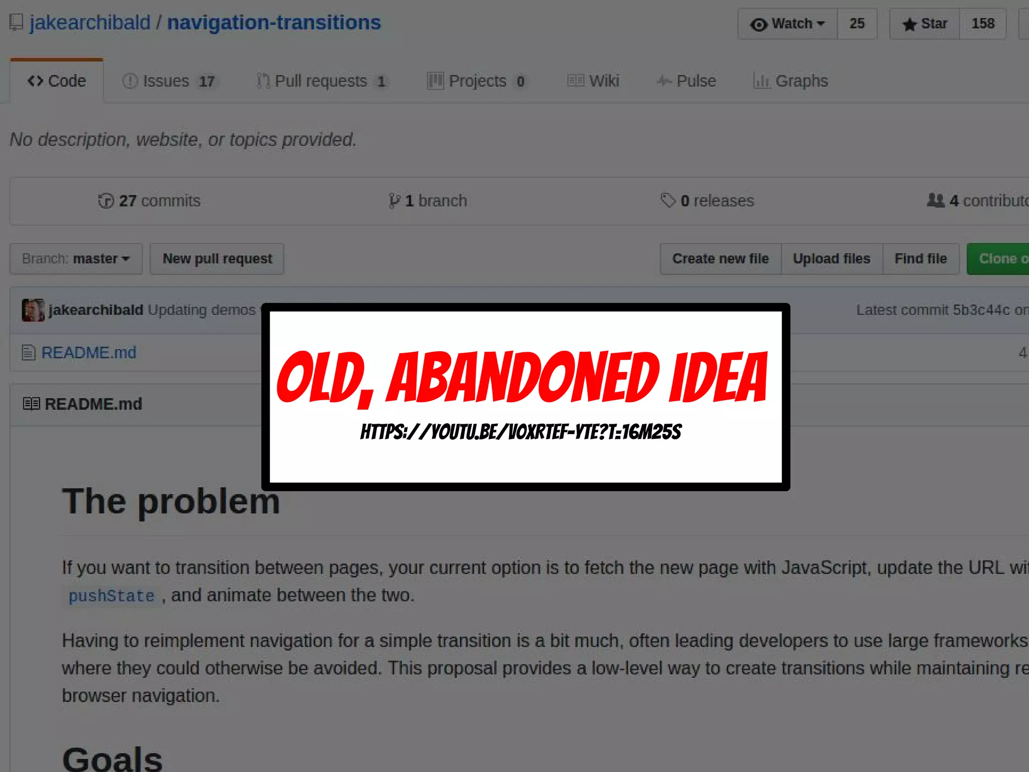Old, abandoned idea
https://youtu.be/v0xRTEf-ytE?t=16m25s
 