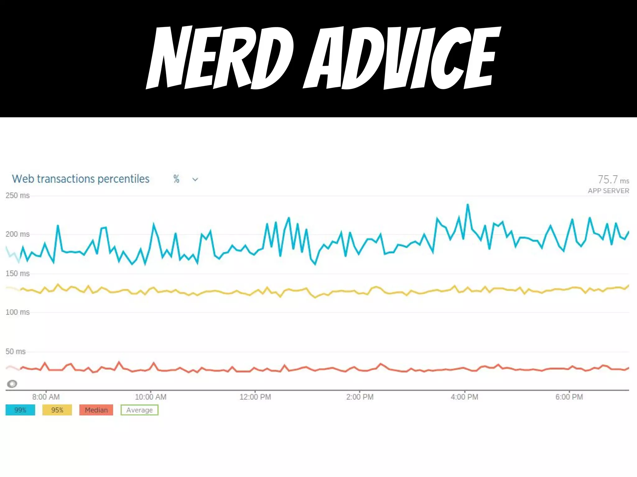 Servers can still
be pretty fast
NERD ADVICE
 
