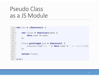 Pseudo Class
as a JS Module
14
 