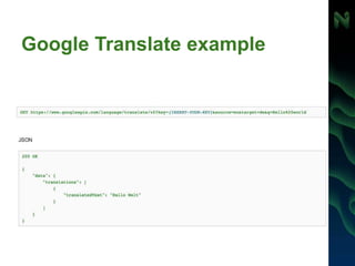 Google Translate example
 