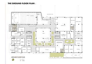THE GROUND FLOOR PLAN :
 