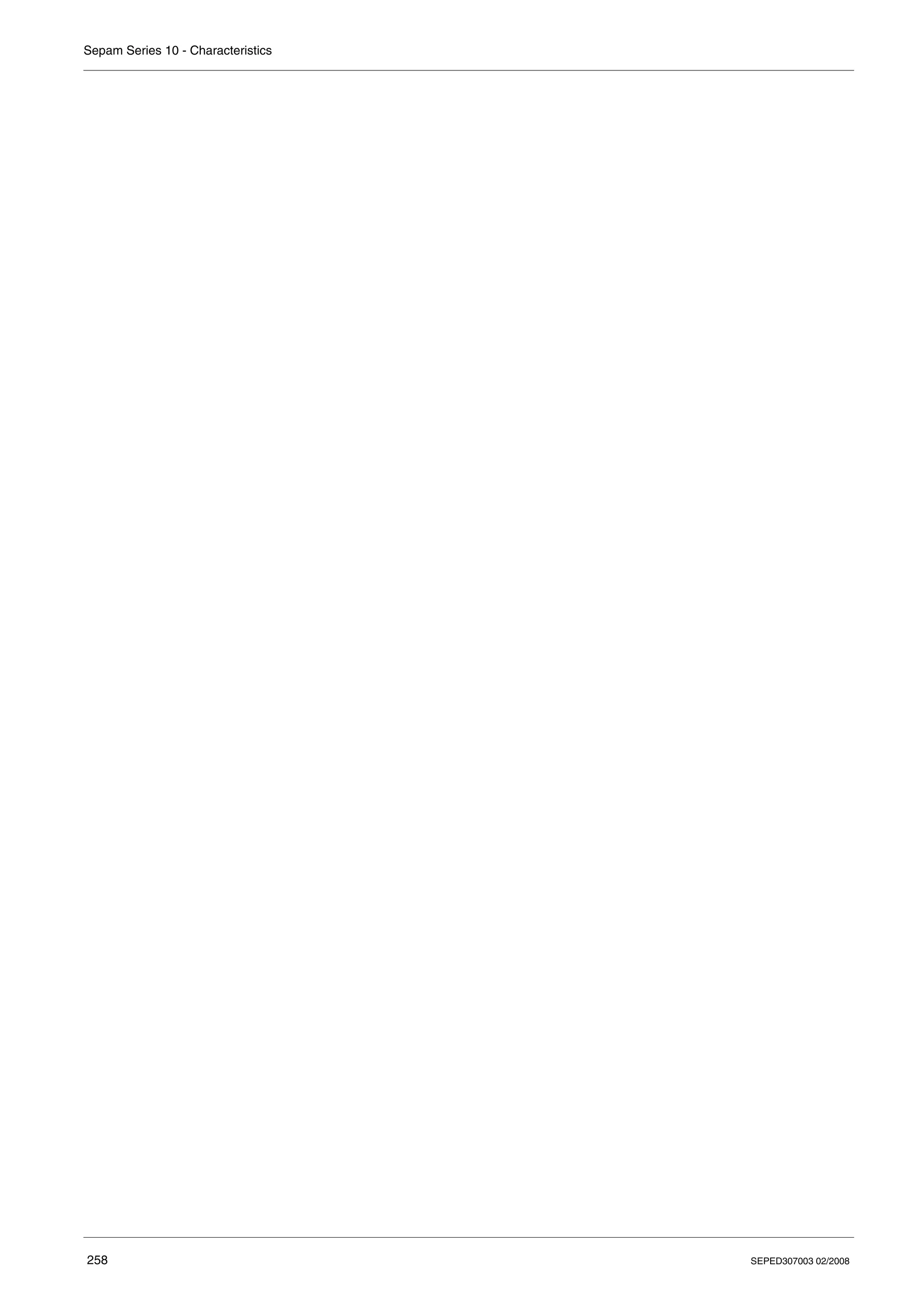 Sepam Series 10 - Characteristics
258 SEPED307003 02/2008
 