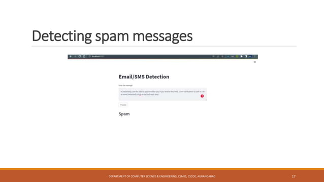 Spam email detection using machine learning PPT.pptx