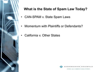 Spam Law Update