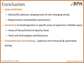 Mobile App Testing Strategy | PPTX