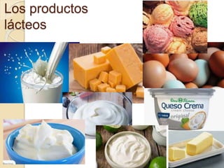 Los productos
lácteos
 