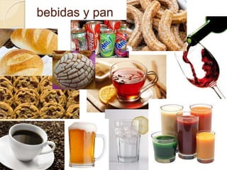 bebidas y pan
 