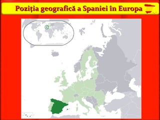 Poziţia geografică a Spaniei în Europa 