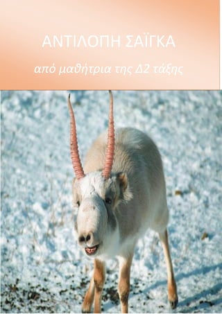 ΑΝΤΙΛΟΠΗ ΣΑΪΓΚΑ
από μαθήτρια της Δ2 τάξης
 