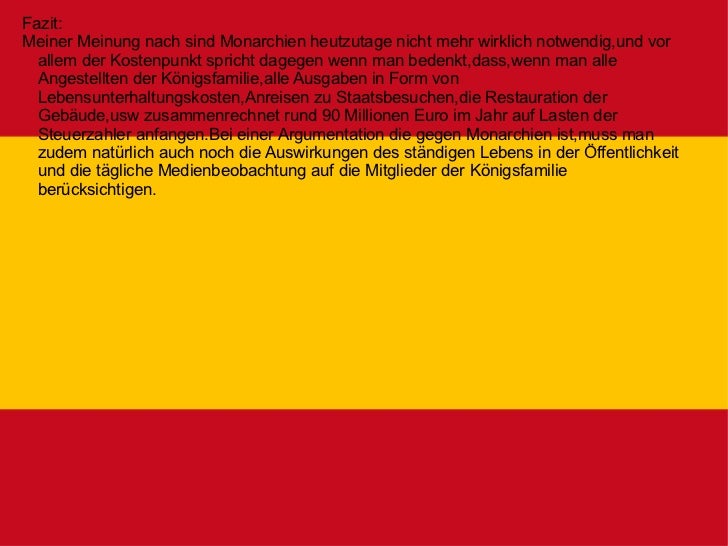 Spanische Monarchie Heute