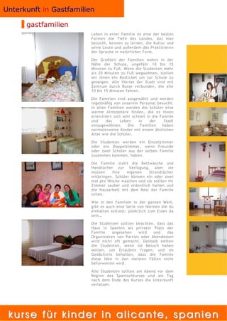 Kindercamps in Spanien 2009