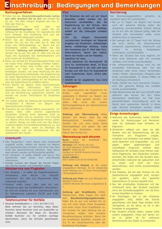 Kindercamps in Spanien 2009