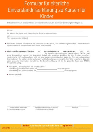 Kindercamps in Spanien 2009