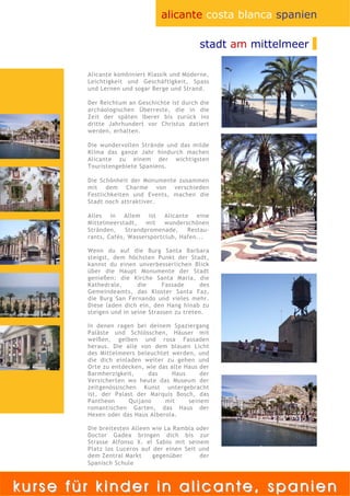 Kindercamps in Spanien 2009