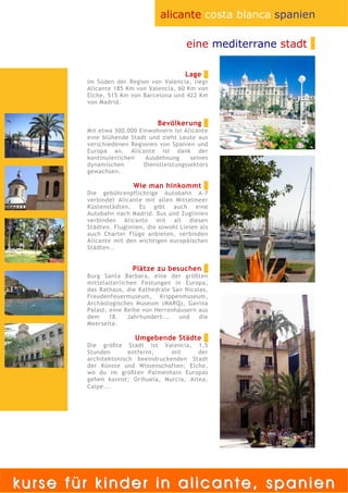 Kindercamps in Spanien 2009