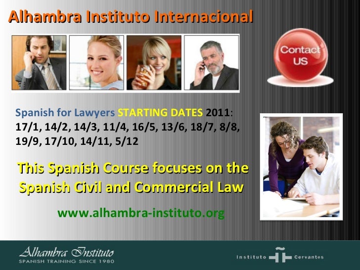 Spanish course for Lawyers or Law students legal Spanish course for