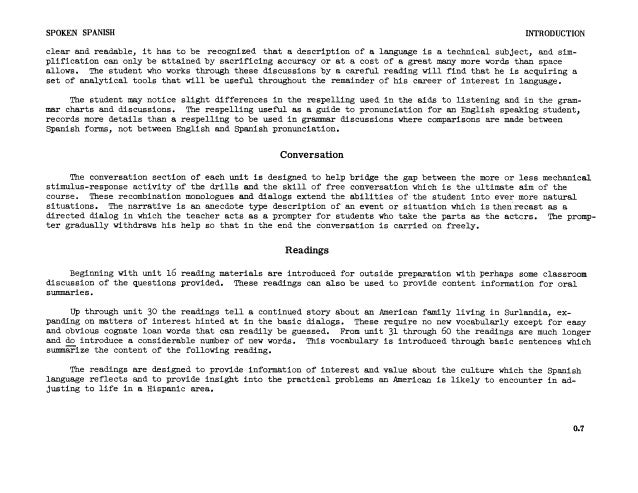 Learn Spanish Fsi Basic Course Part 1