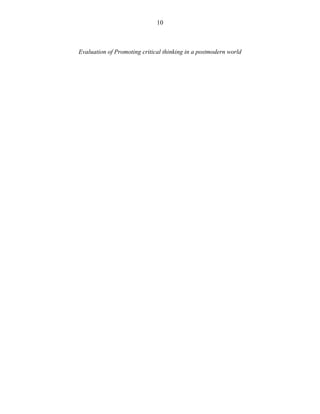 Spanish  Promoting Critical Thinking Final Project Addressing A Current Issue