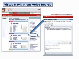 Vistas Navigation: Voice Boards 
 
