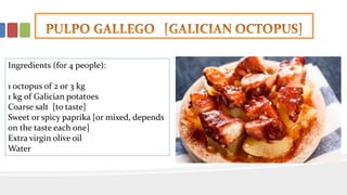 Spanish & Catalan recipes | PPT