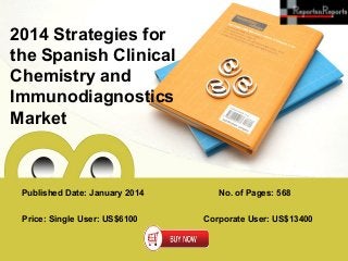 2014 Strategies for
the Spanish Clinical
Chemistry and
Immunodiagnostics
Market

Published Date: January 2014
Price: Single User: US$6100

No. of Pages: 568
Corporate User: US$13400

 