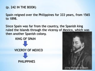Spanish Ruler Colonization Spanish colonial government part i | PPTX