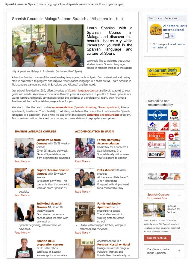 Spanish Courses In Spain Spanish Course In Malaga Spanish Schools Spanish Courses In Spain Spanish Course In Malaga Spanish Schools