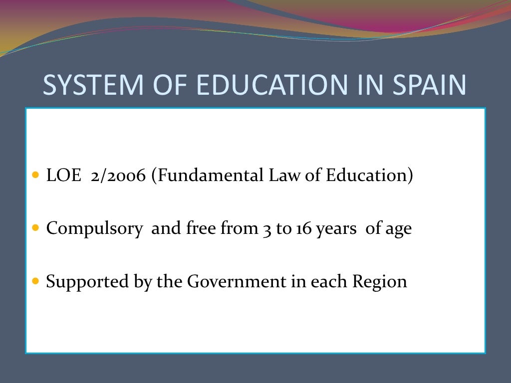 Spanish Educational System