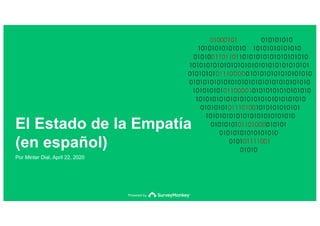 Powered by
El Estado de la Empatía
(en español)
Por Minter Dial, April 22, 2020
 