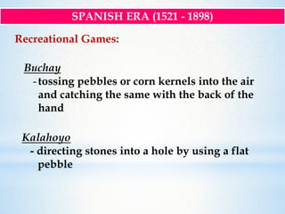 History of Physical Education in the Philippines: Spanish Era | PPTX