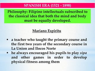 History of Physical Education in the Philippines: Spanish Era | PPTX