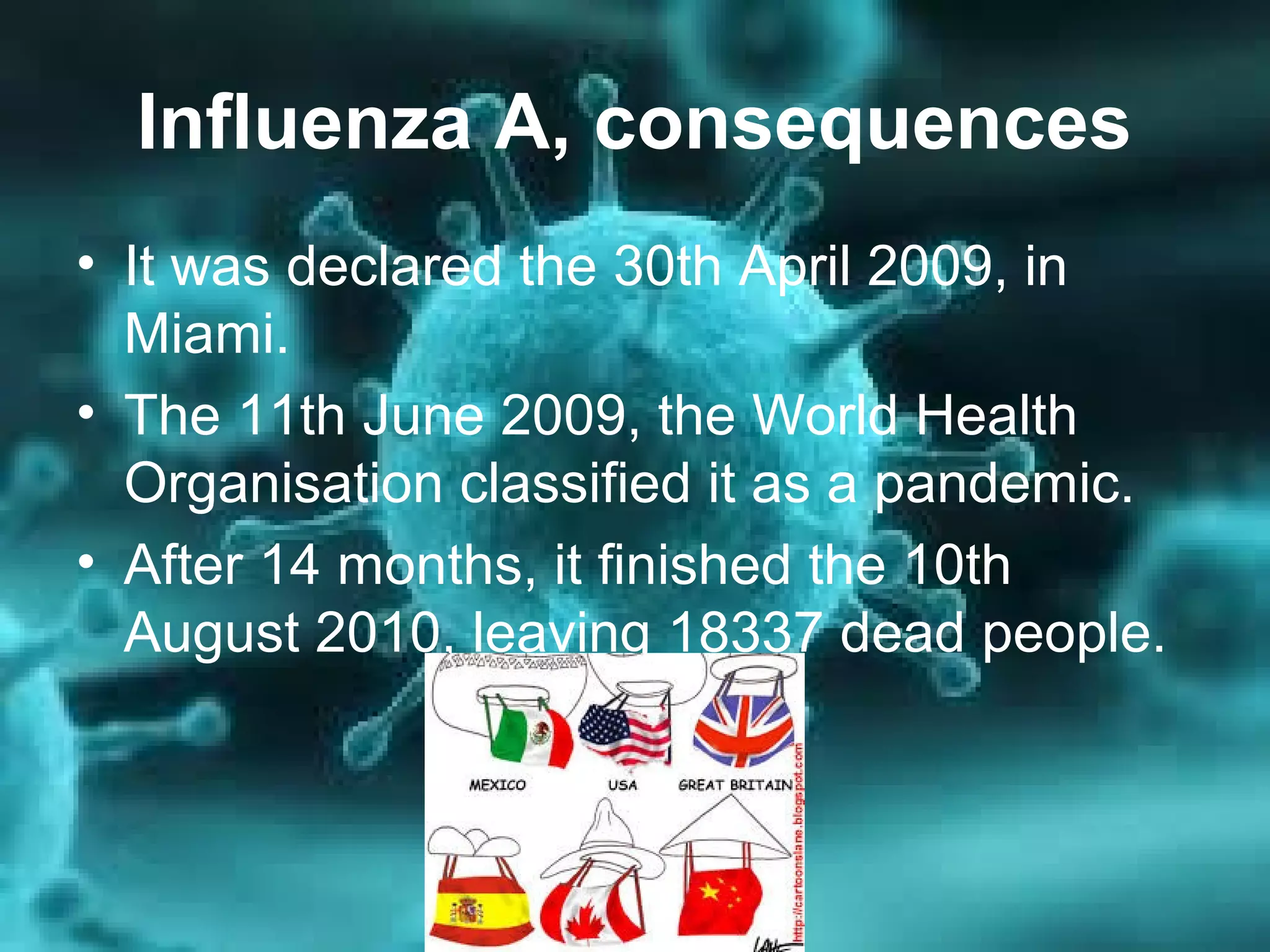 Spanish flu and influenza a PPT