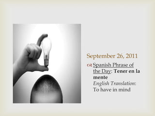 Spanish frases septiembre