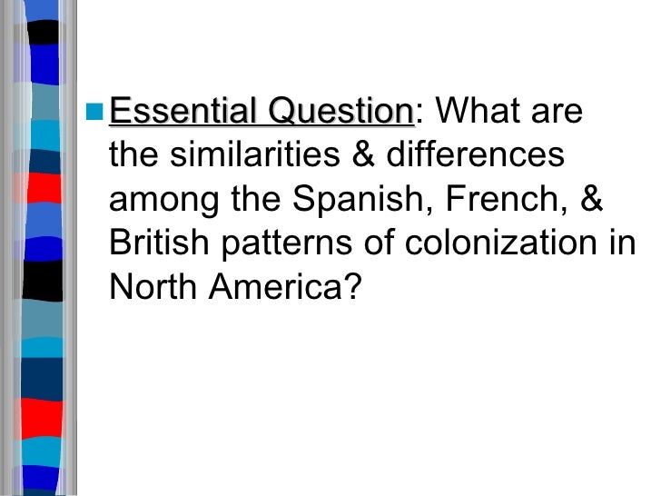 Spanish, French, and English Colonies farming venn diagram 