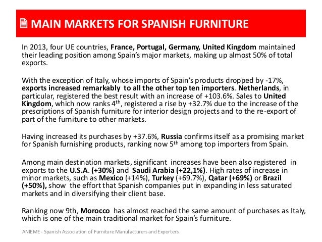 Spanish Furniture Trade 13 Annual Report