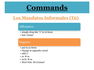 PreteriteA definite time in the past with a beginning and/or ending.-É, -Í, -Aste, -Iste, -Ó, -Ió, -Amos, -Imos, -Aron, -Ieron, Esto es el pretérito!  I talked to Patti yesterday. 